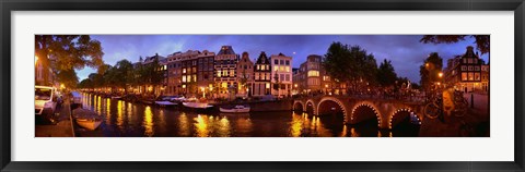 Framed Amsterdam at Dusk, Netherlands Print