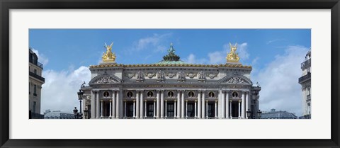 Framed Low angle view of an opera house, Opera Garnier, Paris, Ile-de-France, France Print