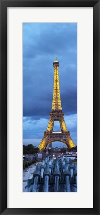 Framed Eiffel Tower, Paris, Ile-de-France, France Print