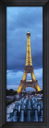 Framed Eiffel Tower, Paris, Ile-de-France, France Print