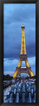 Framed Eiffel Tower, Paris, Ile-de-France, France Print