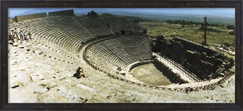 Framed Ancient theatre in the ruins of Hierapolis, Pamukkale,Turkey (horizontal) Print