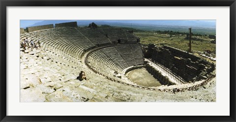 Framed Ancient theatre in the ruins of Hierapolis, Pamukkale,Turkey (horizontal) Print