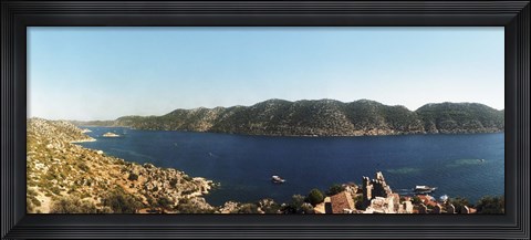 Framed Kekova, Lycia, Antalya Province, Turkey Print