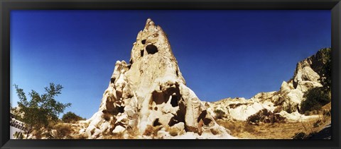 Framed View of caves, Cappadocia, Central Anatolia Region, Turkey Print
