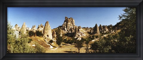 Framed Caves and Fairy Chimneys in Cappadocia, Central Anatolia Region, Turkey Print