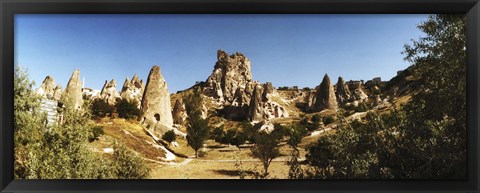 Framed Caves and Fairy Chimneys in Cappadocia, Central Anatolia Region, Turkey Print