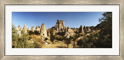 Framed Caves and Fairy Chimneys in Cappadocia, Central Anatolia Region, Turkey Print