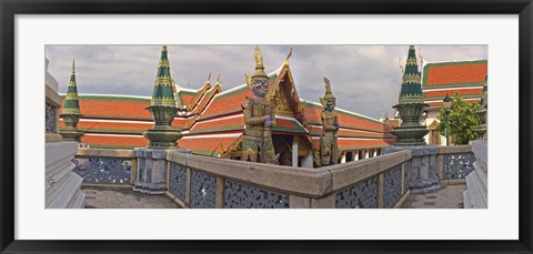 Framed Grand Palace (Phra Borom Maha Ratcha Wang) is a complex of buildings at the heart of Bangkok, Thailand Print