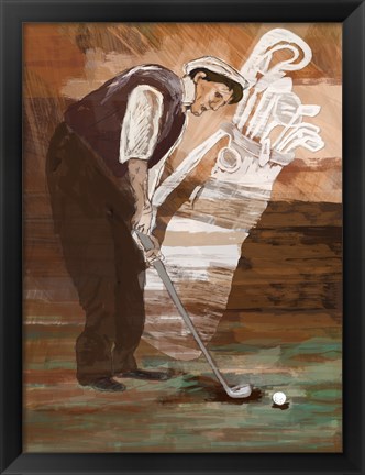 Framed Time to Putt Print