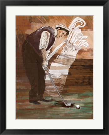 Framed Time to Putt Print