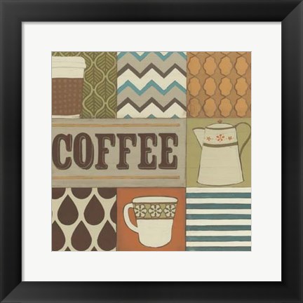 Framed Coffee Collage Print