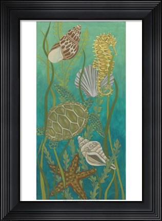 Framed Aquatic Life II Print