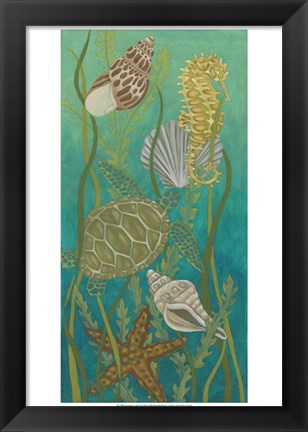 Framed Aquatic Life II Print