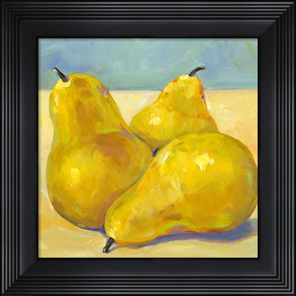 Framed Tres Pears Print