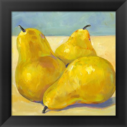 Framed Tres Pears Print