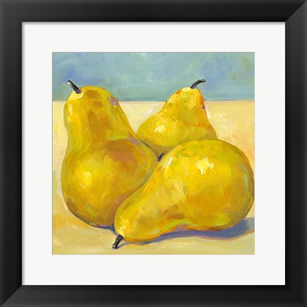 Framed Tres Pears Print