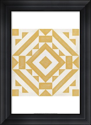 Framed Modern Quilt III Print