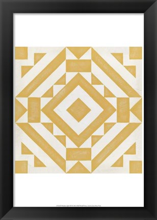 Framed Modern Quilt III Print