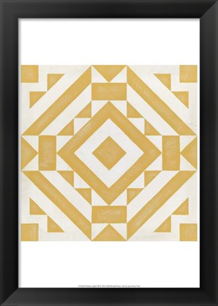 Framed Modern Quilt III Print