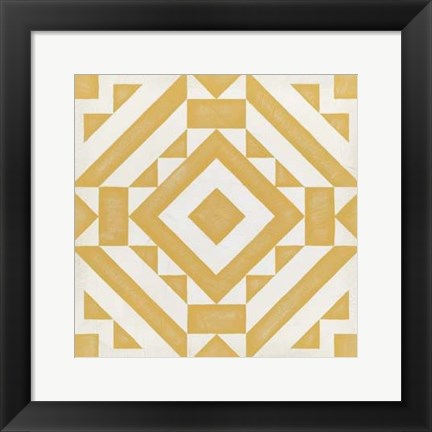 Framed Modern Quilt III Print