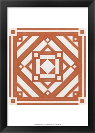 Framed Modern Quilt IV Print