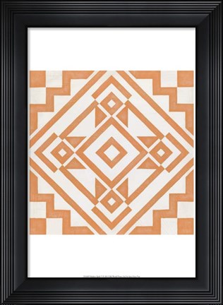 Framed Modern Quilt V Print