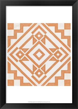 Framed Modern Quilt V Print