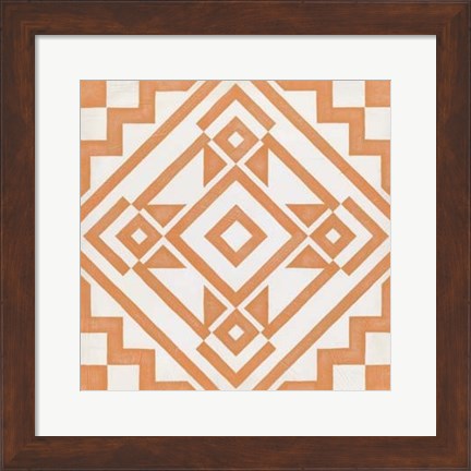 Framed Modern Quilt V Print
