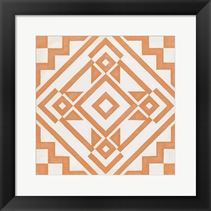 Framed Modern Quilt V Print