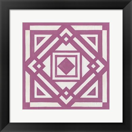 Framed Modern Quilt VI Print