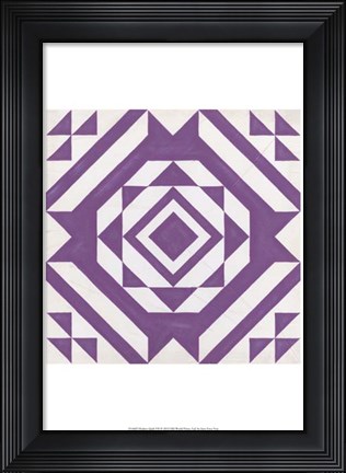 Framed Modern Quilt VII Print