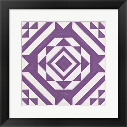 Framed Modern Quilt VII Print