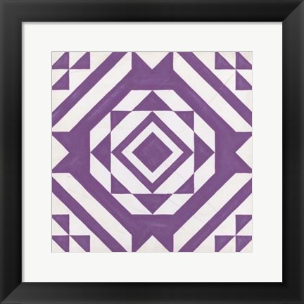 Framed Modern Quilt VII Print