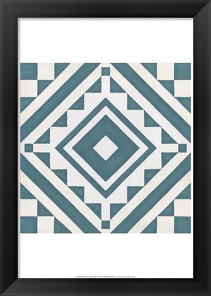 Framed Modern Quilt IX Print