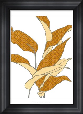 Framed Modern Foliage II Print