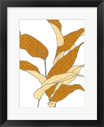 Framed Modern Foliage II Print