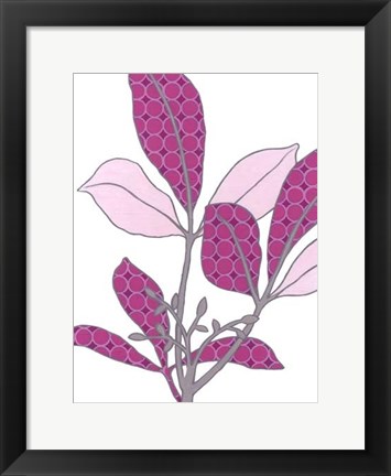 Framed Modern Foliage III Print