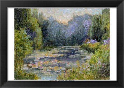 Framed Monet&#39;s Garden I Print