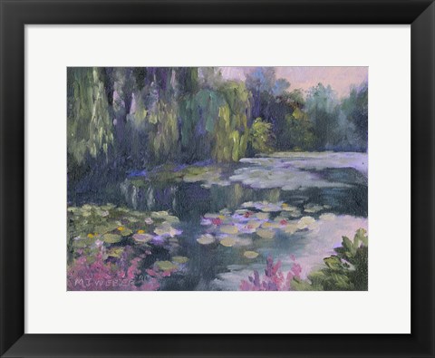 Framed Monet&#39;s Garden II Print