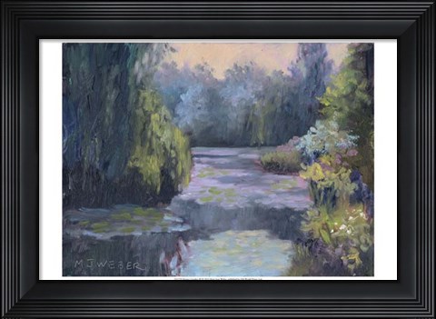 Framed Monet&#39;s Garden III Print