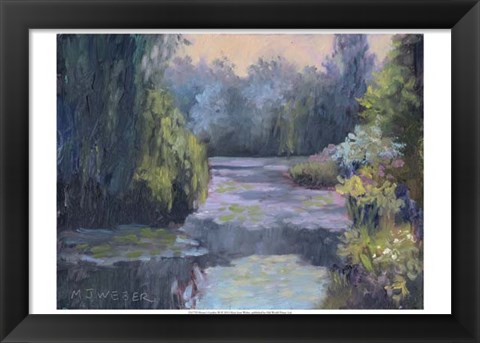 Framed Monet&#39;s Garden III Print