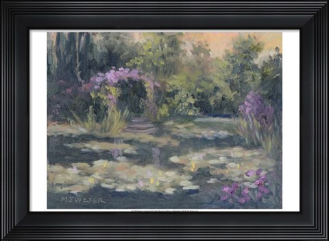 Framed Monet&#39;s Garden IV Print