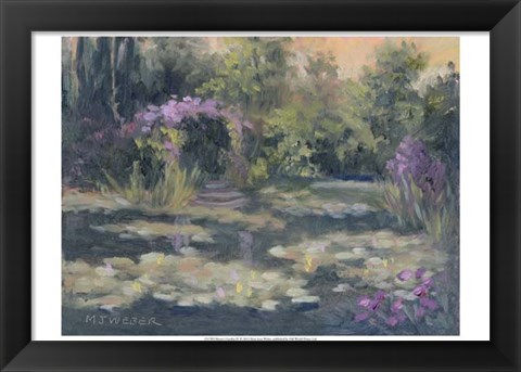 Framed Monet&#39;s Garden IV Print