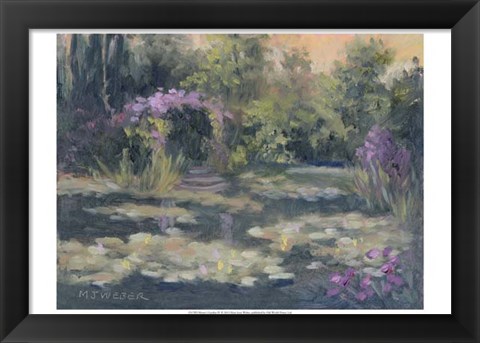 Framed Monet&#39;s Garden IV Print