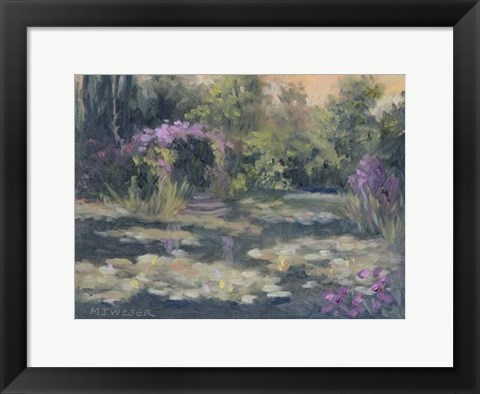 Framed Monet&#39;s Garden IV Print