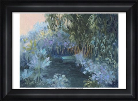 Framed Monet&#39;s Garden VII Print
