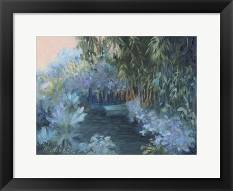 Framed Monet&#39;s Garden VII Print