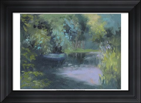 Framed Monet&#39;s Garden VIII Print