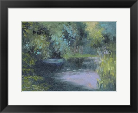 Framed Monet&#39;s Garden VIII Print